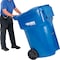 Global Industrial Mobile Heavy Duty Trash Container, 95 Gallon, Blue 237281BL - alternate 8